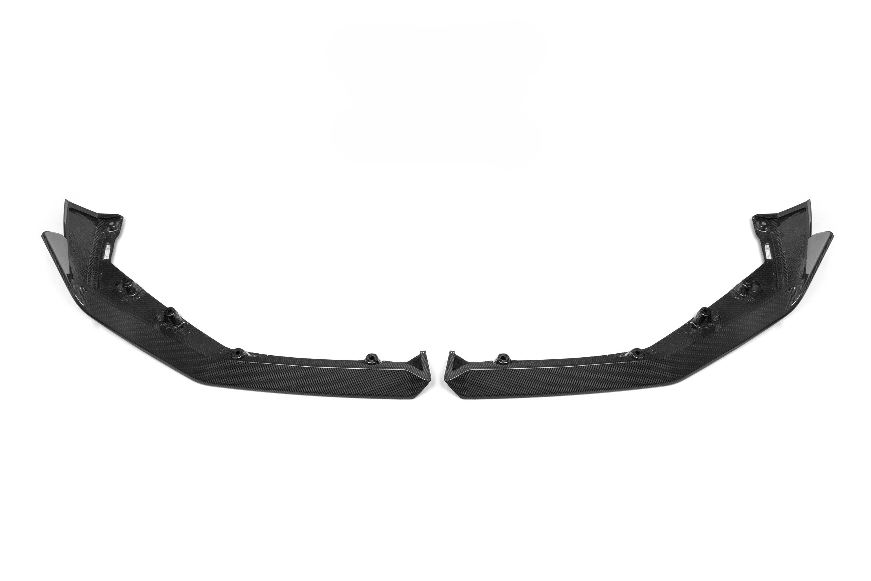 Pre-Preg Carbon Fibre front splitter for BMW G90 G99 M5 2025-present, showcasing the sleek aerodynamic design and carbon fiber finish.