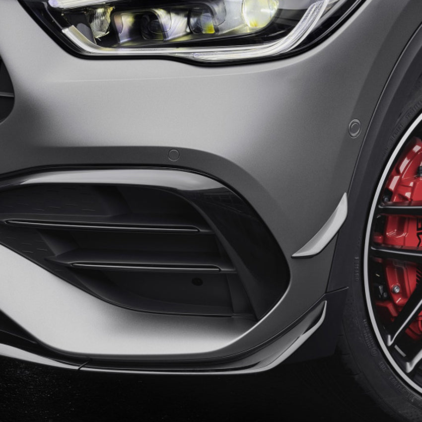 Gloss Black Front Canards for Mercedes Benz H247 GLA 20-Present