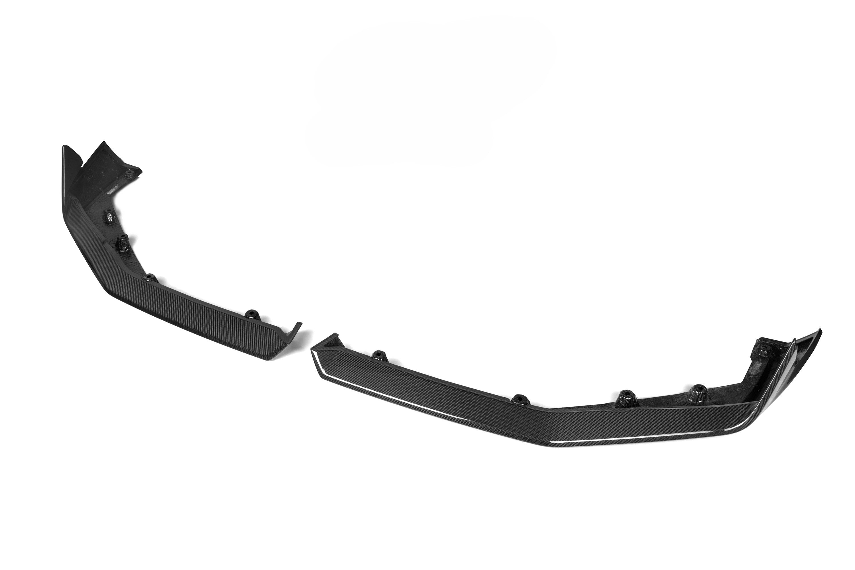 Pre-Preg Carbon fiber front splitter for BMW G90 G99 M5 2025-present, showcasing sleek, aerodynamic design and high-quality material.
