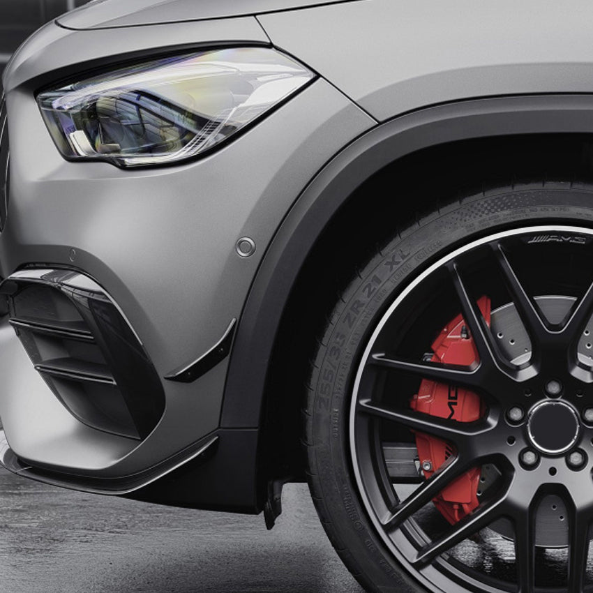 Gloss Black Front Canards for Mercedes Benz H247 GLA 20-Present