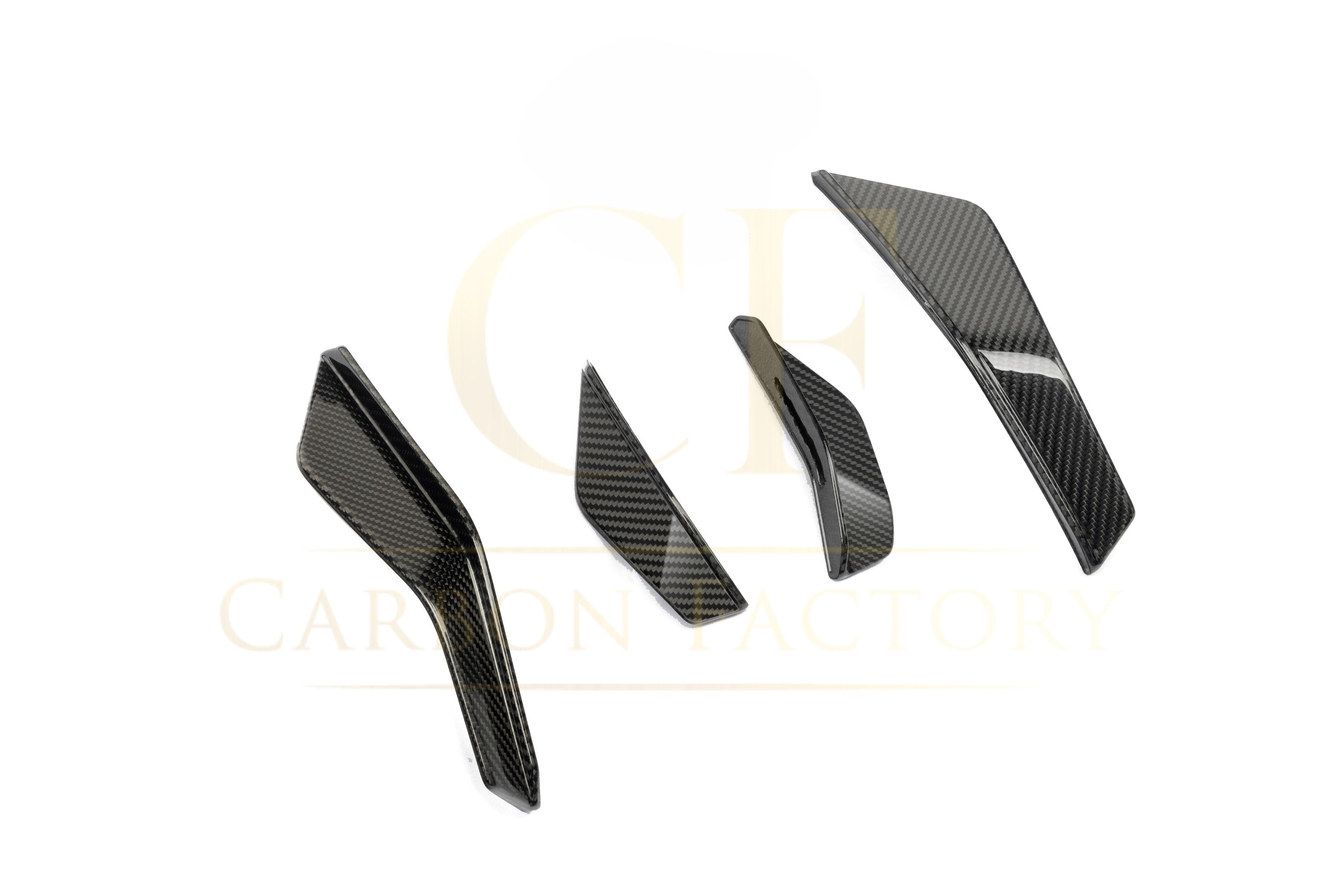 SQ Style Pre-preg Carbon Fiber Front Canards for Audi RS3 8Y 24-26 - Carbon Factory