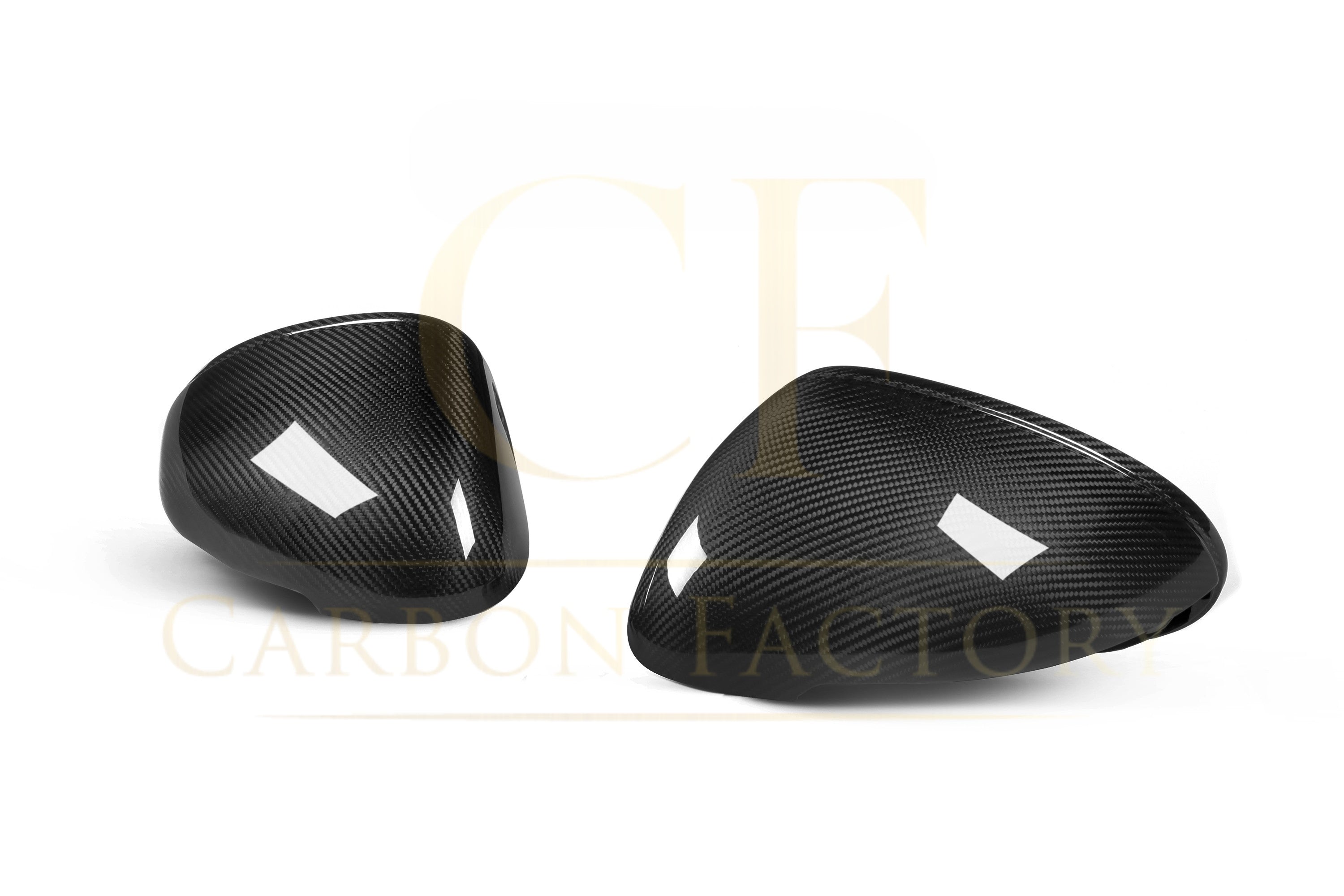 Pre-Preg Carbon Fibre Mirror Covers for Porsche Macan 14-26 - Carbon Factory