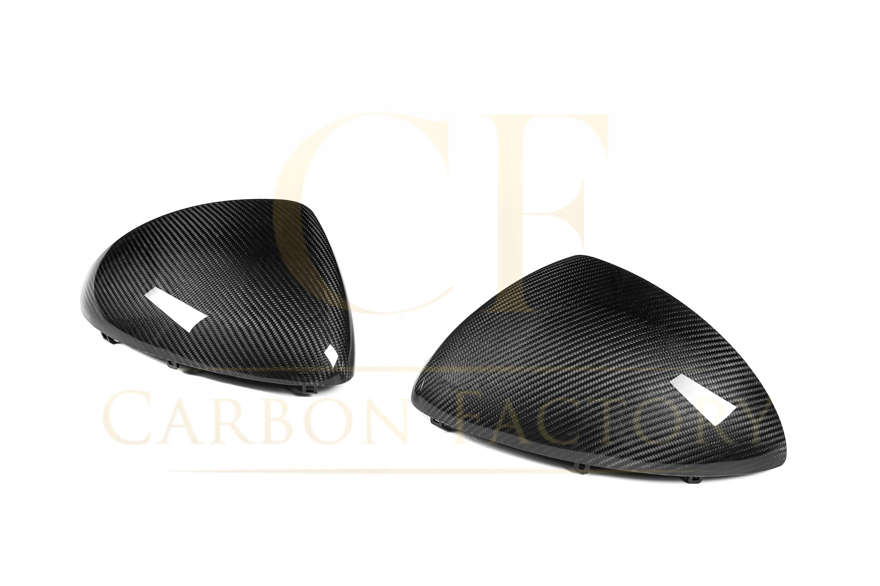 Pre-Preg Carbon Fibre Mirror Covers for Porsche Cayenne 958.1 11-14 LHD - Carbon Factory