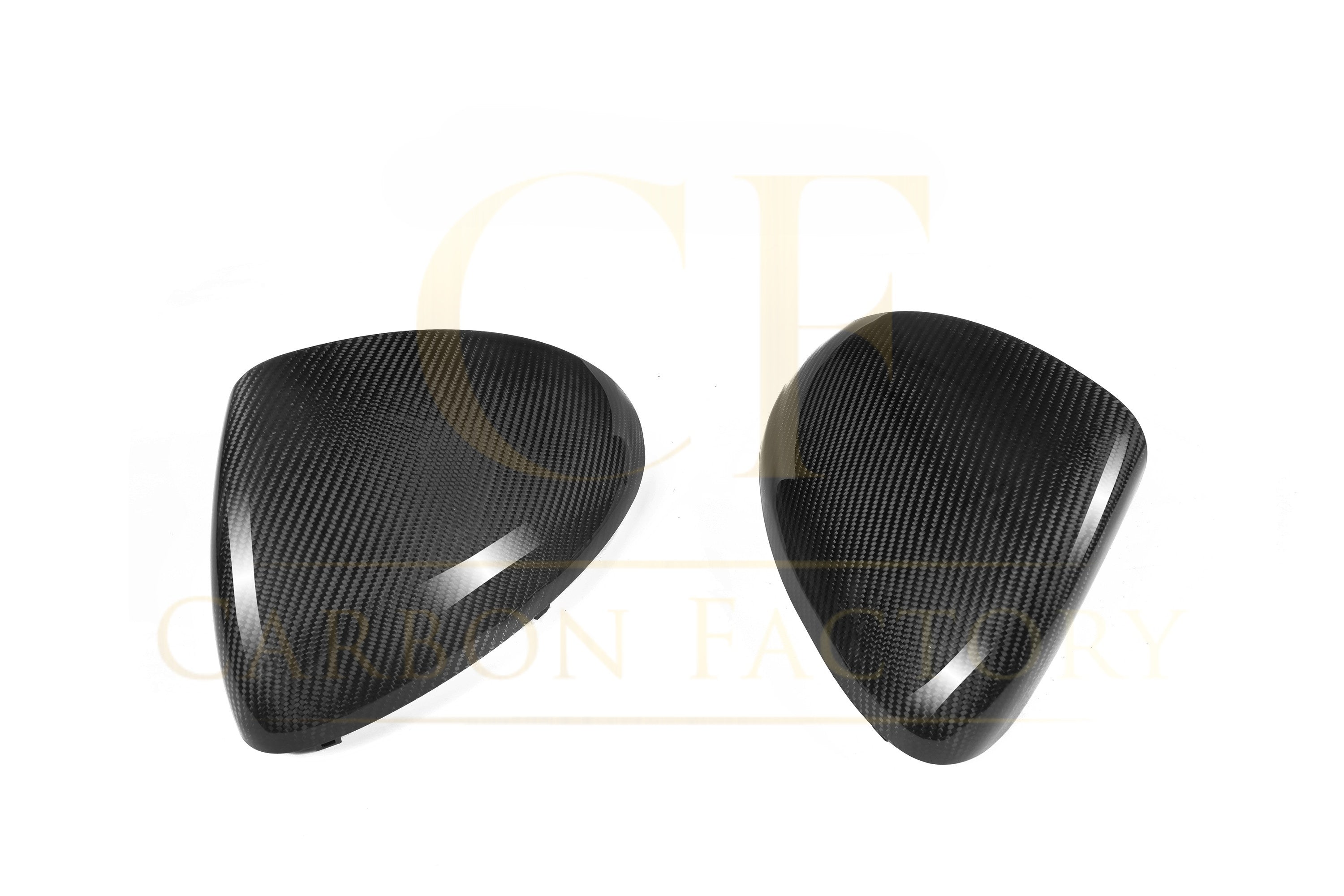 Pre-Preg Carbon Fibre Mirror Covers for Porsche Cayenne 958.1 11-14 LHD - Carbon Factory