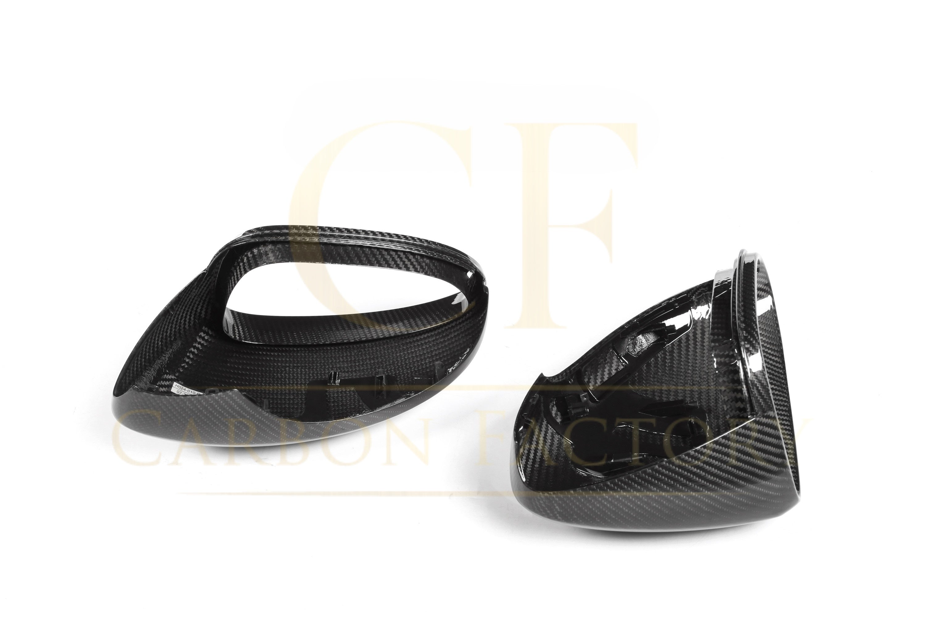 Pre-Preg Carbon Fibre Mirror Covers for Porsche Panamera 971 LHD 17-23 - Carbon Factory