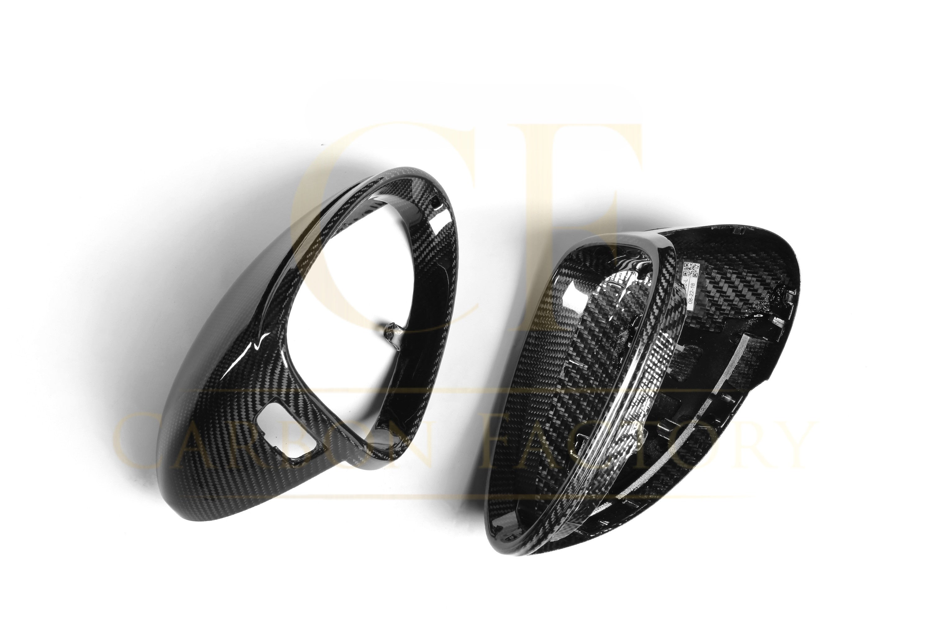 Pre-Preg Carbon Fibre Mirror Covers for Porsche Macan 14-26 - Carbon Factory
