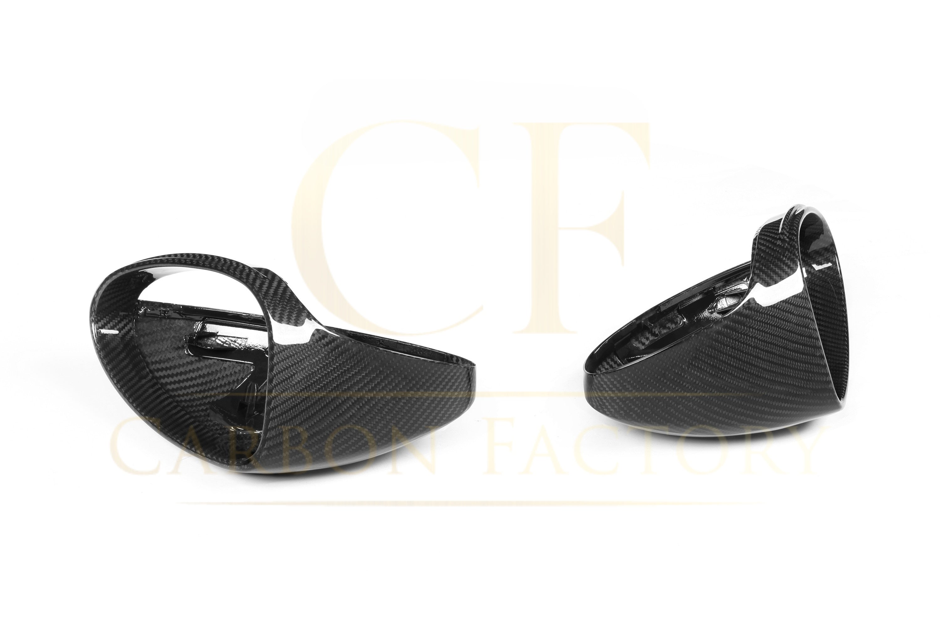 Pre-Preg Carbon Fibre Mirror Covers for Porsche 982 718 16-25 LHD - Carbon Factory
