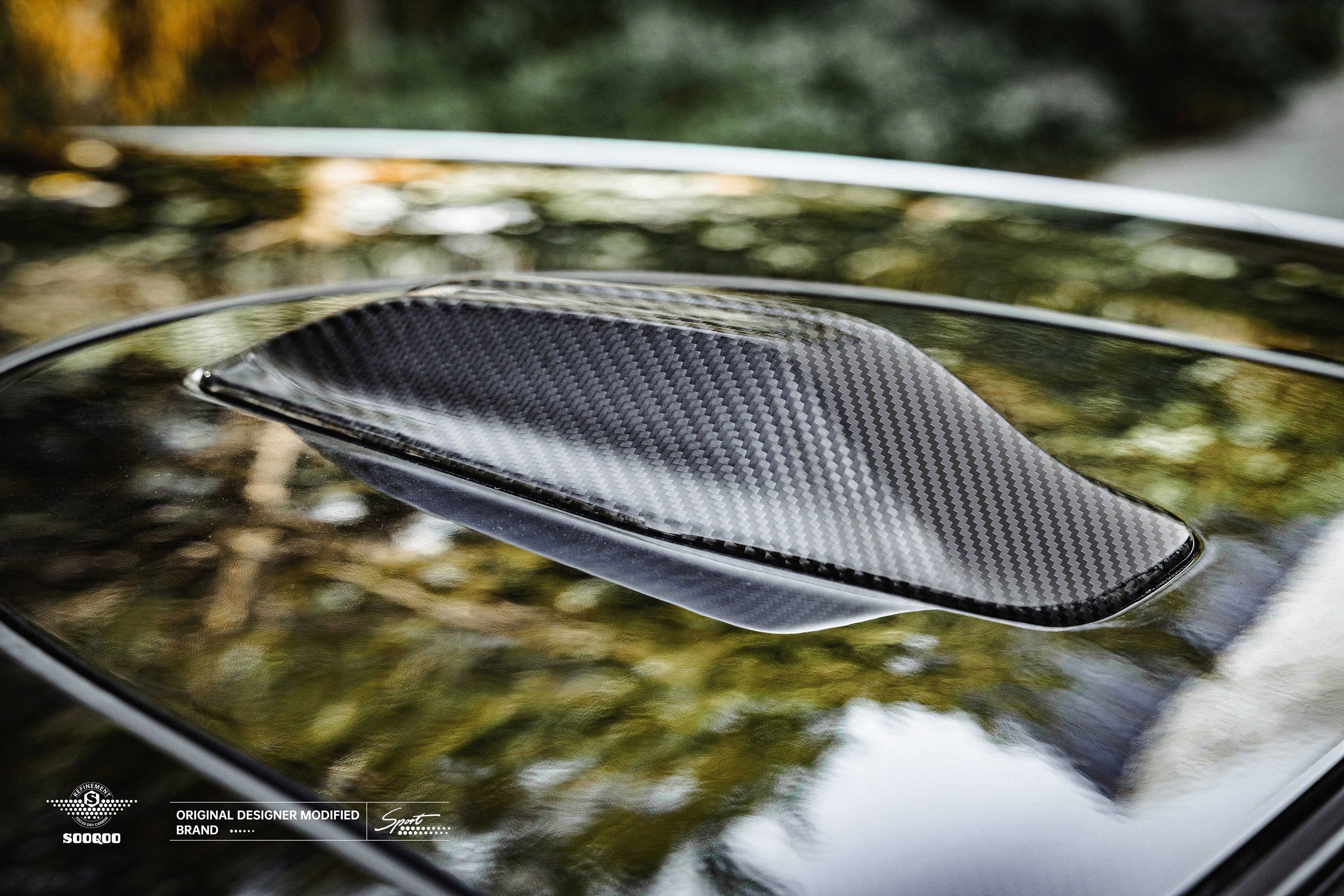 M5 Style Pre-Preg Carbon Fibre Antenna Cover for BMW G60 G90 5 Series 24-Present - Carbon Factory