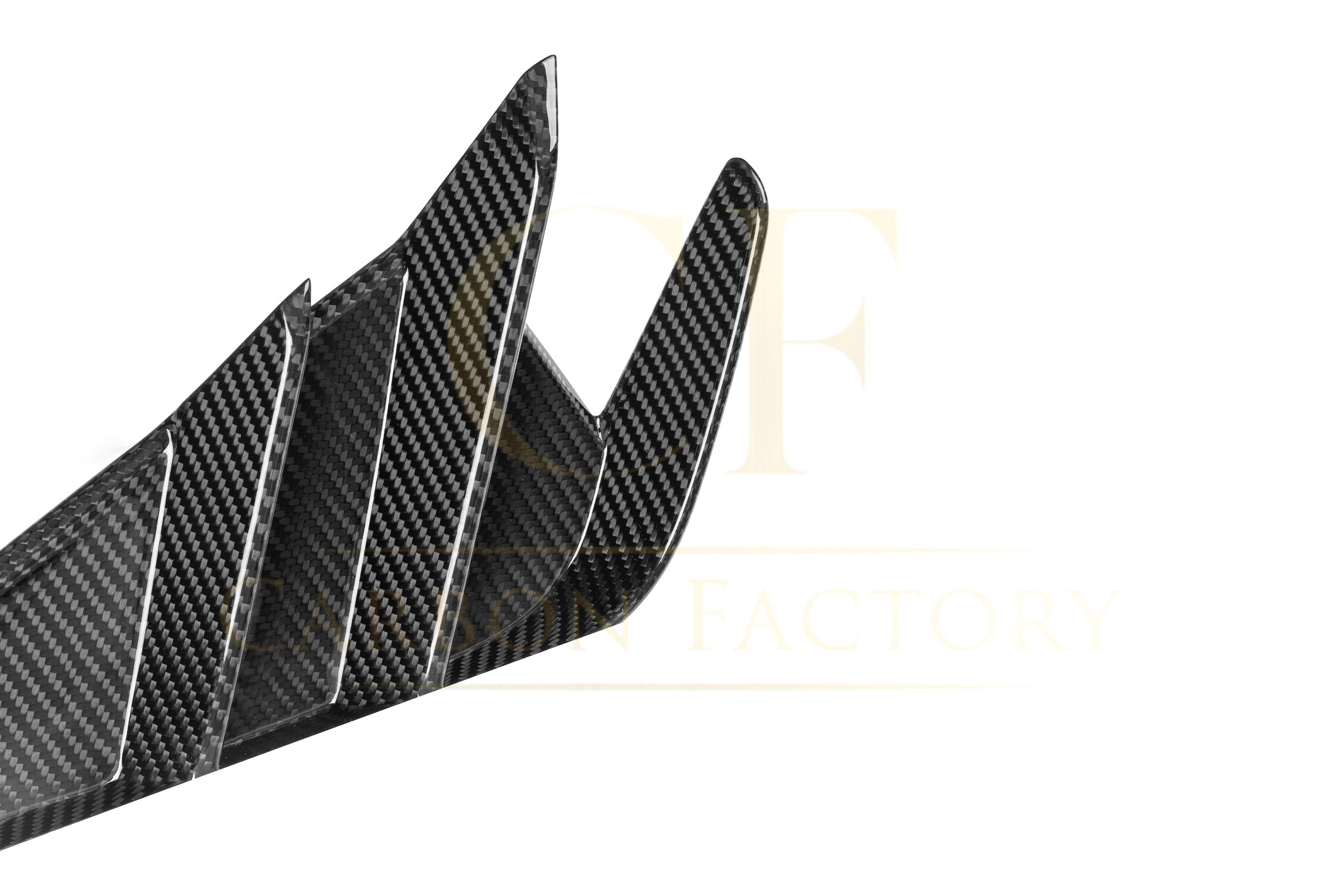 SQ Style Pre-preg Carbon Fiber Rear Bumper Inserts for Audi RS3 8Y Sportback 20-26 - Carbon Factory