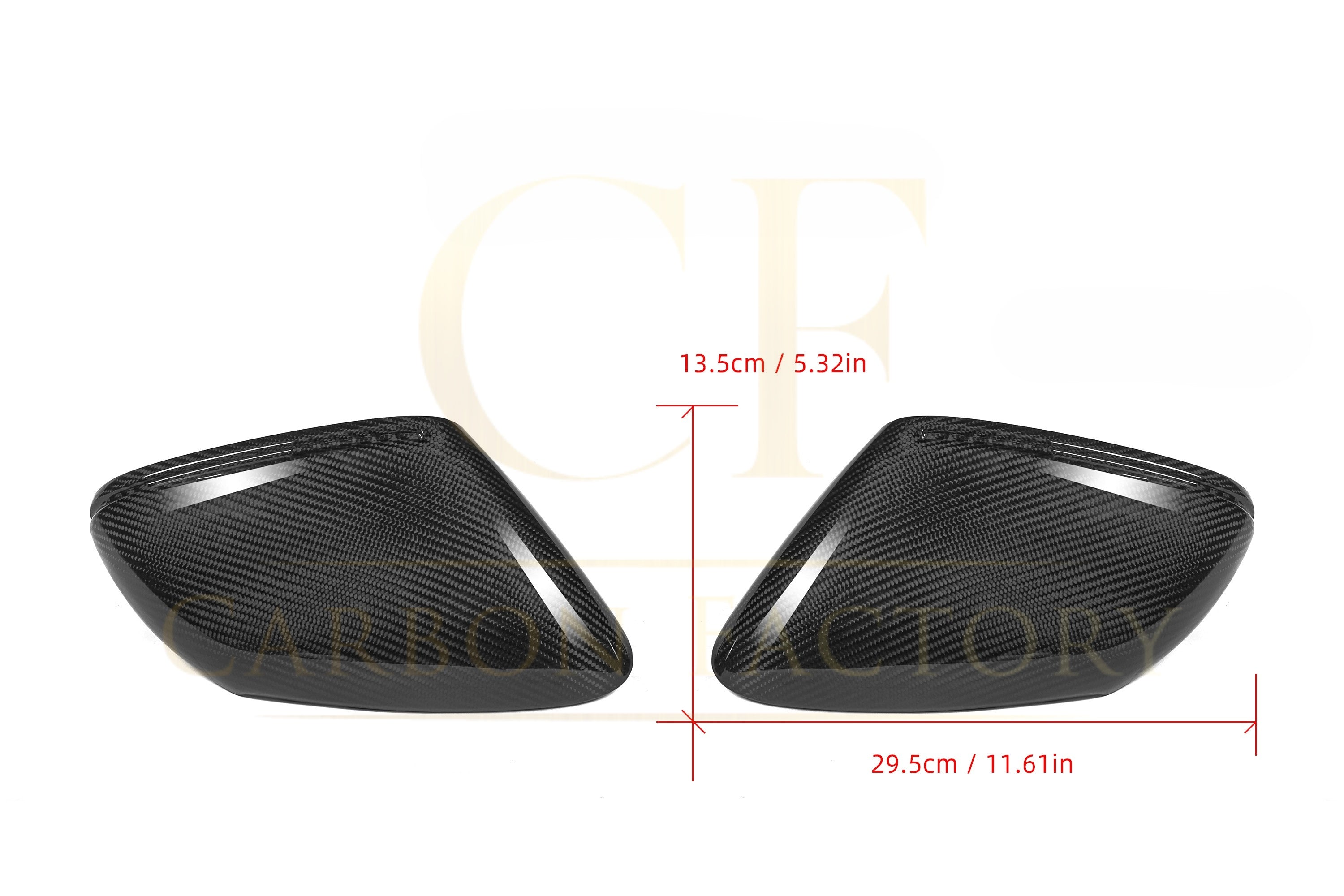 Pre-Preg Carbon Fibre Mirror Covers for Porsche 992 911 LHD 19-Present - Carbon Factory