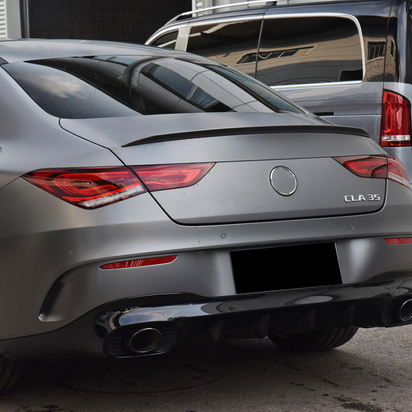 P Style Gloss Black Boot Spoiler for Mercedes Benz W118 CLA 19-Present - Carbon Factory