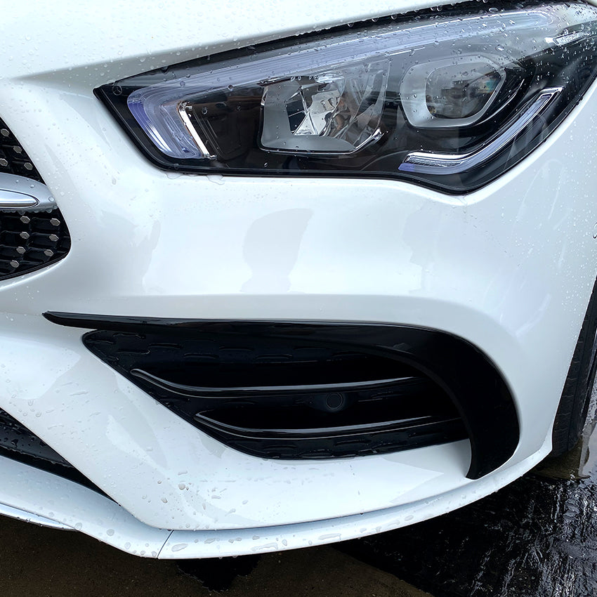 Gloss Black Front Canards for Mercedes Benz W118 CLA AMG 19-23 - Carbon Factory