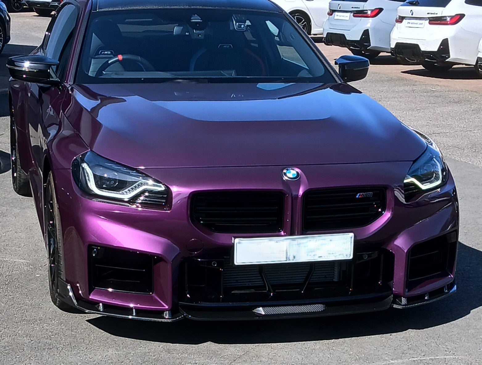 V Style Pre-Preg Carbon Fibre Front Splitter for BMW G87 M2 23-Present - Carbon Factory