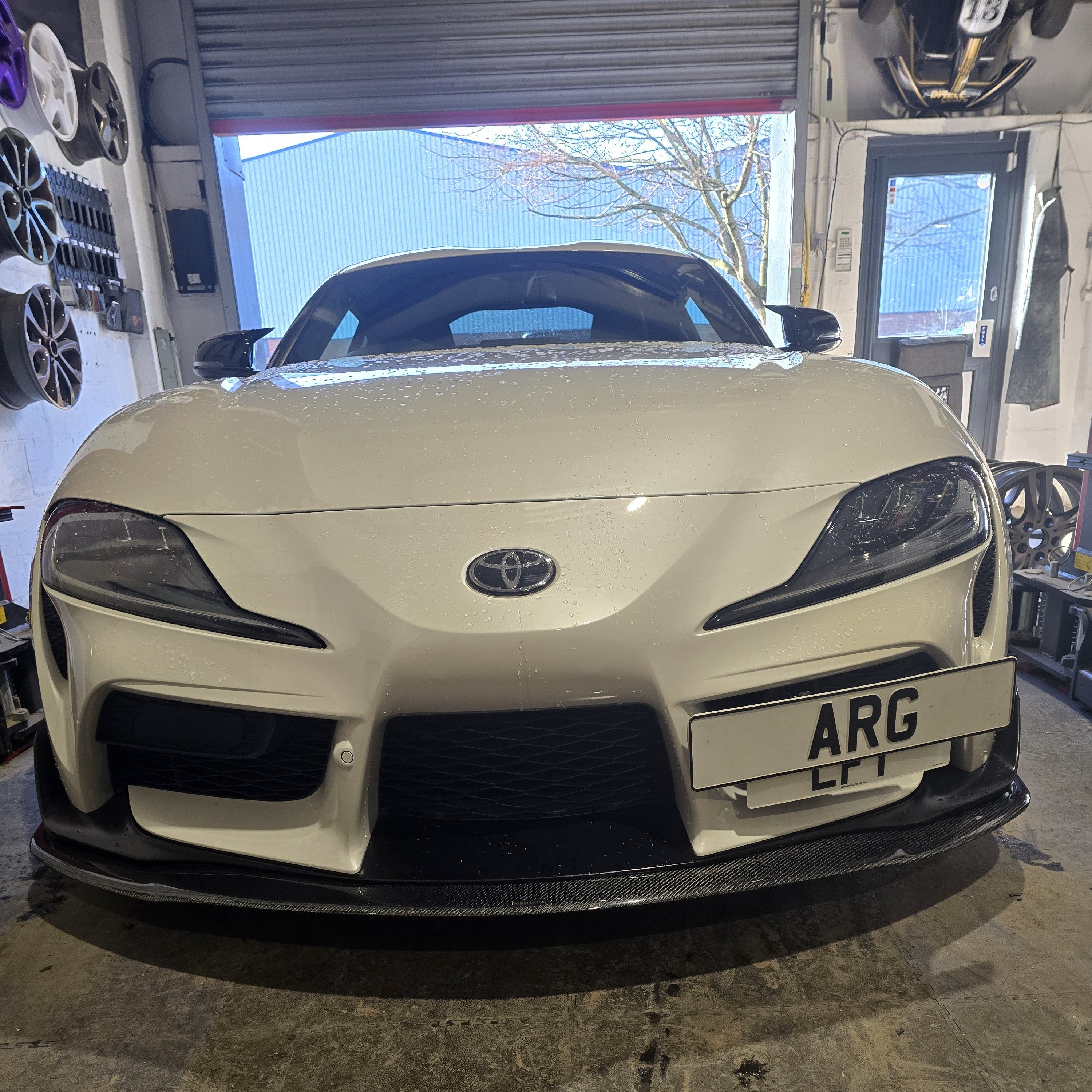 P Style Carbon Fibre Front Splitter for Toyota A90 Supra 19-Present - Carbon Factory