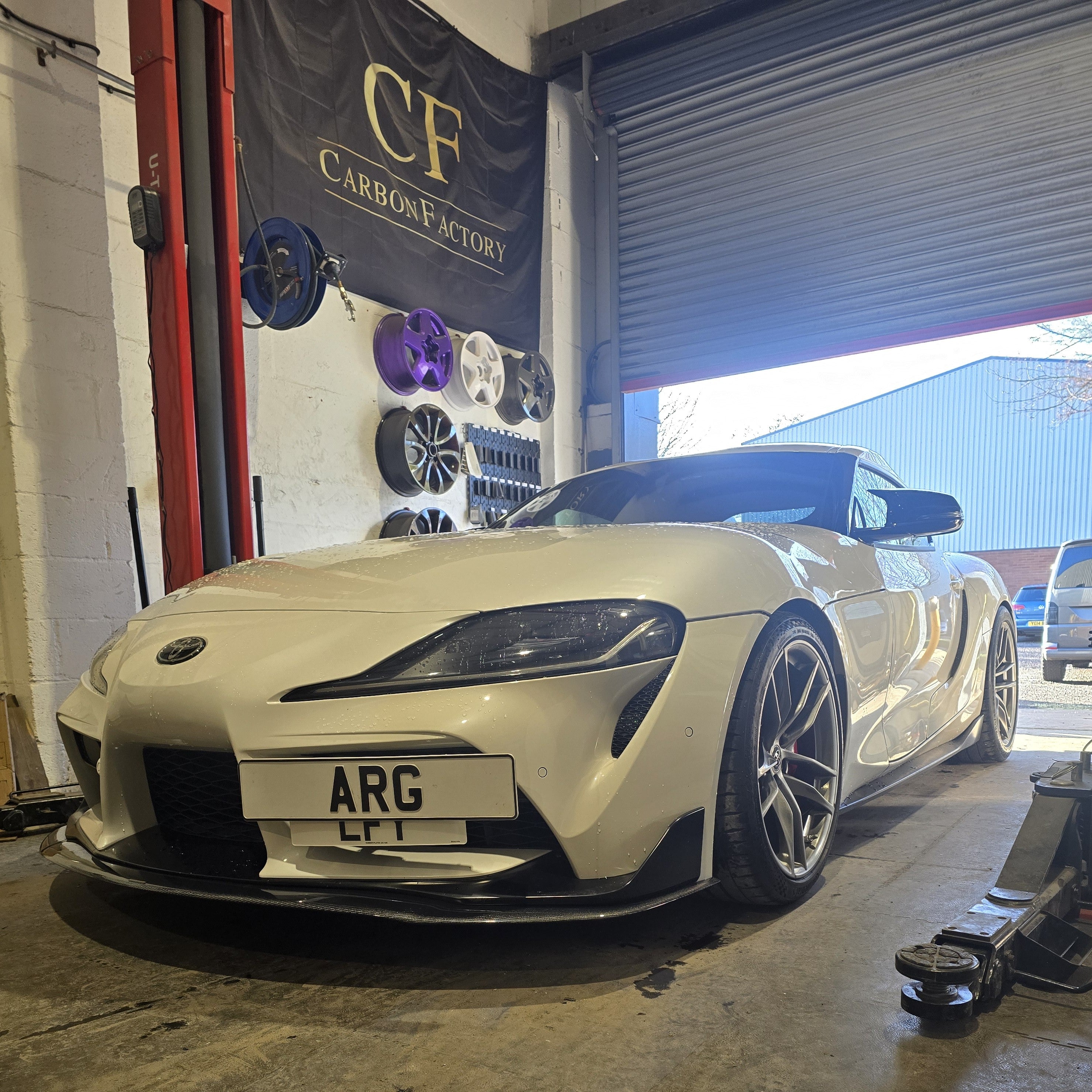 P Style Carbon Fibre Front Splitter for Toyota A90 Supra 19-Present - Carbon Factory