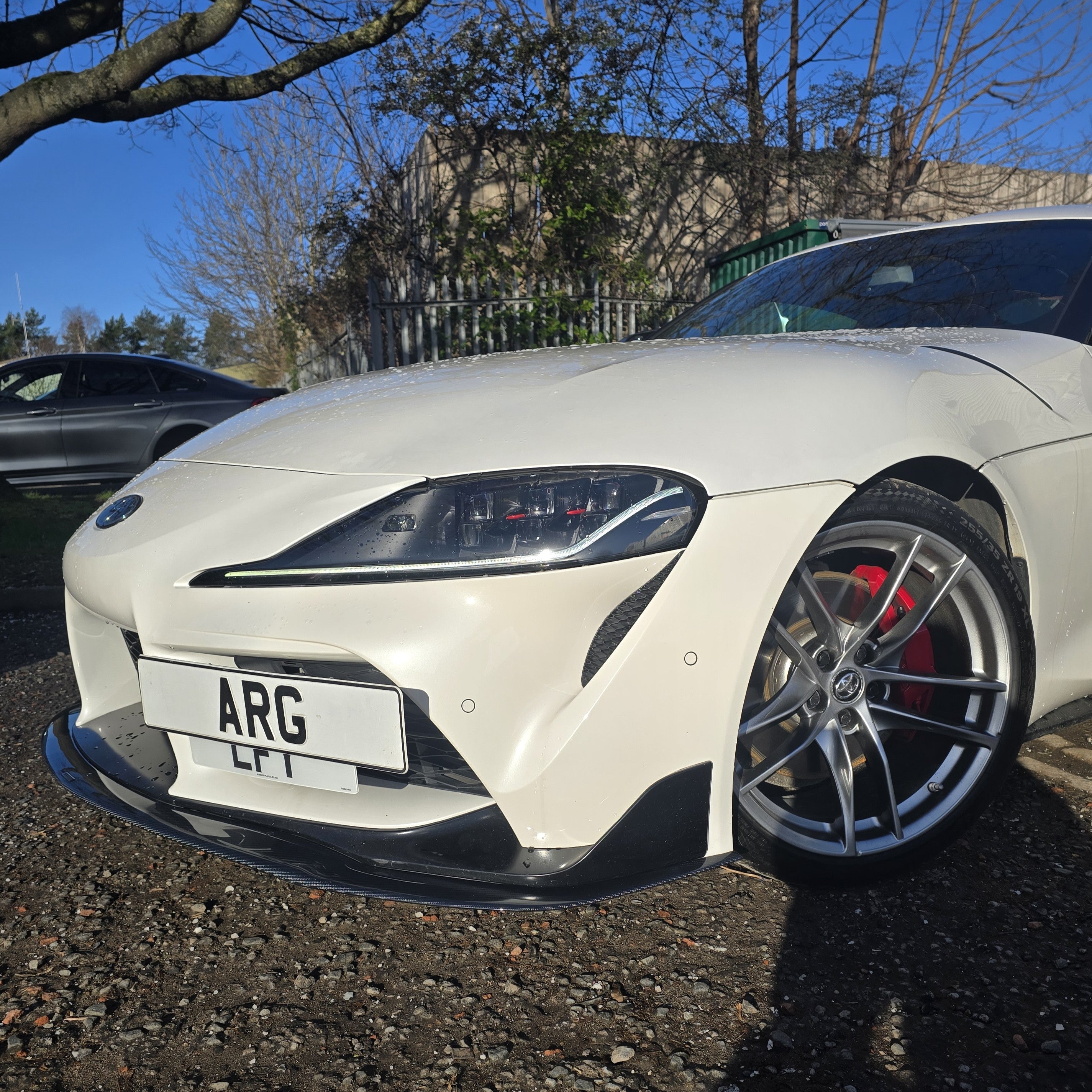 P Style Carbon Fibre Front Splitter for Toyota A90 Supra 19-Present - Carbon Factory