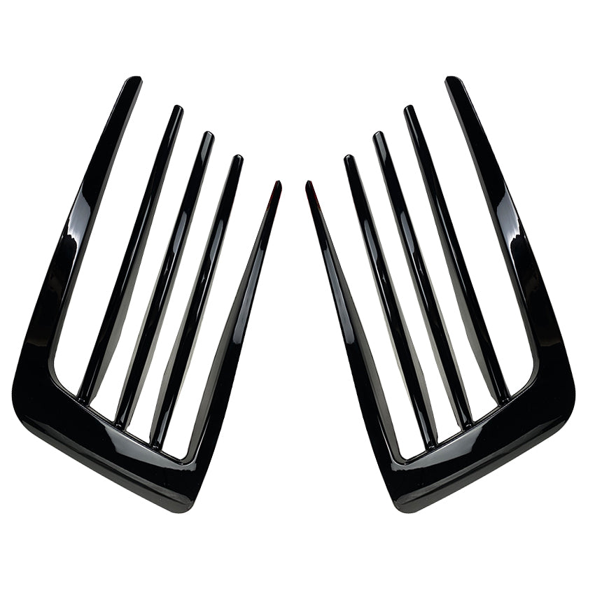 V Style Gloss Black Front Bumper Trims for VW Golf MK7 GTI 14-16