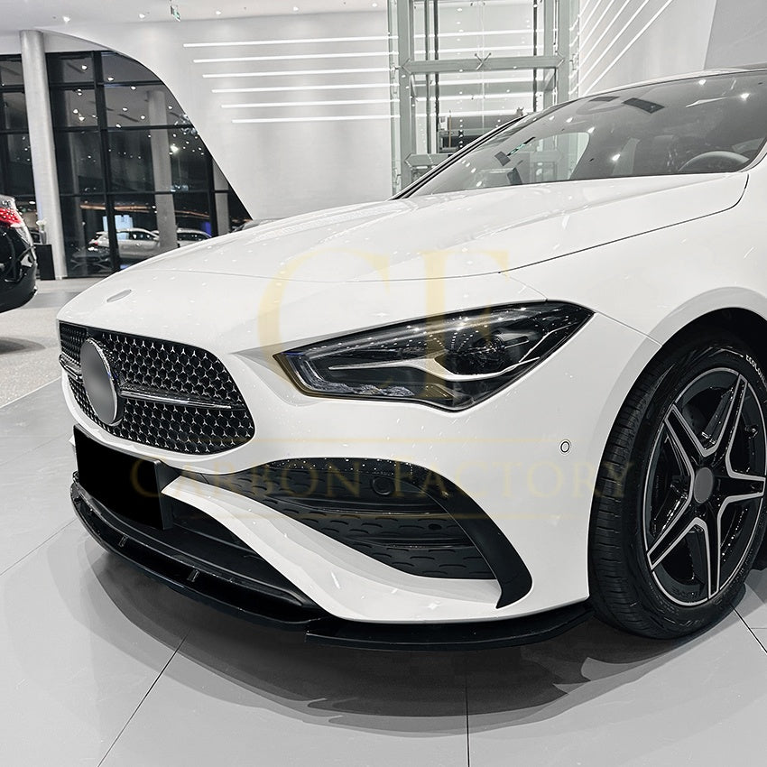 AMG Style Gloss Black Front Splitter for Mercedes Benz W177 A Class AMG & A35 23-25 - Carbon Factory