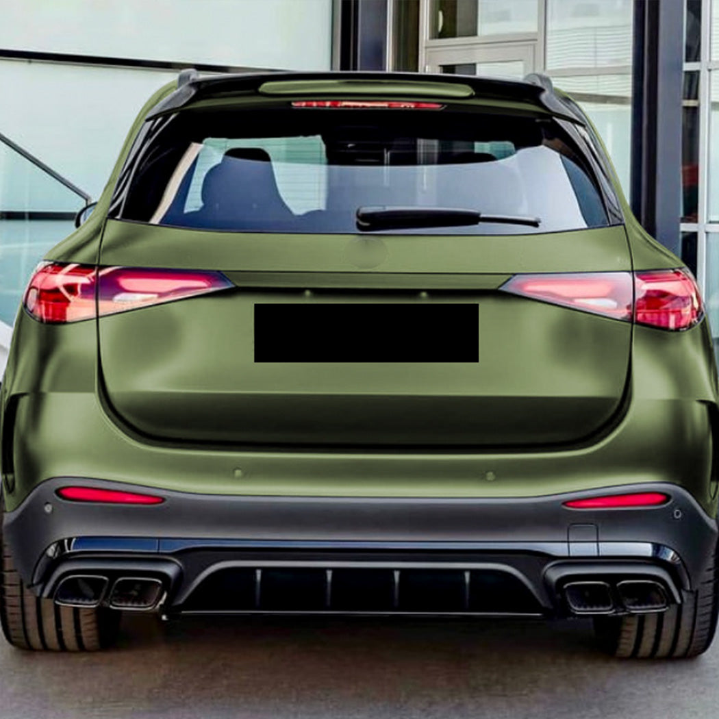 B Style Gloss Black Roof Spoiler for Mercedes Benz X254 GLC SUV 23-26