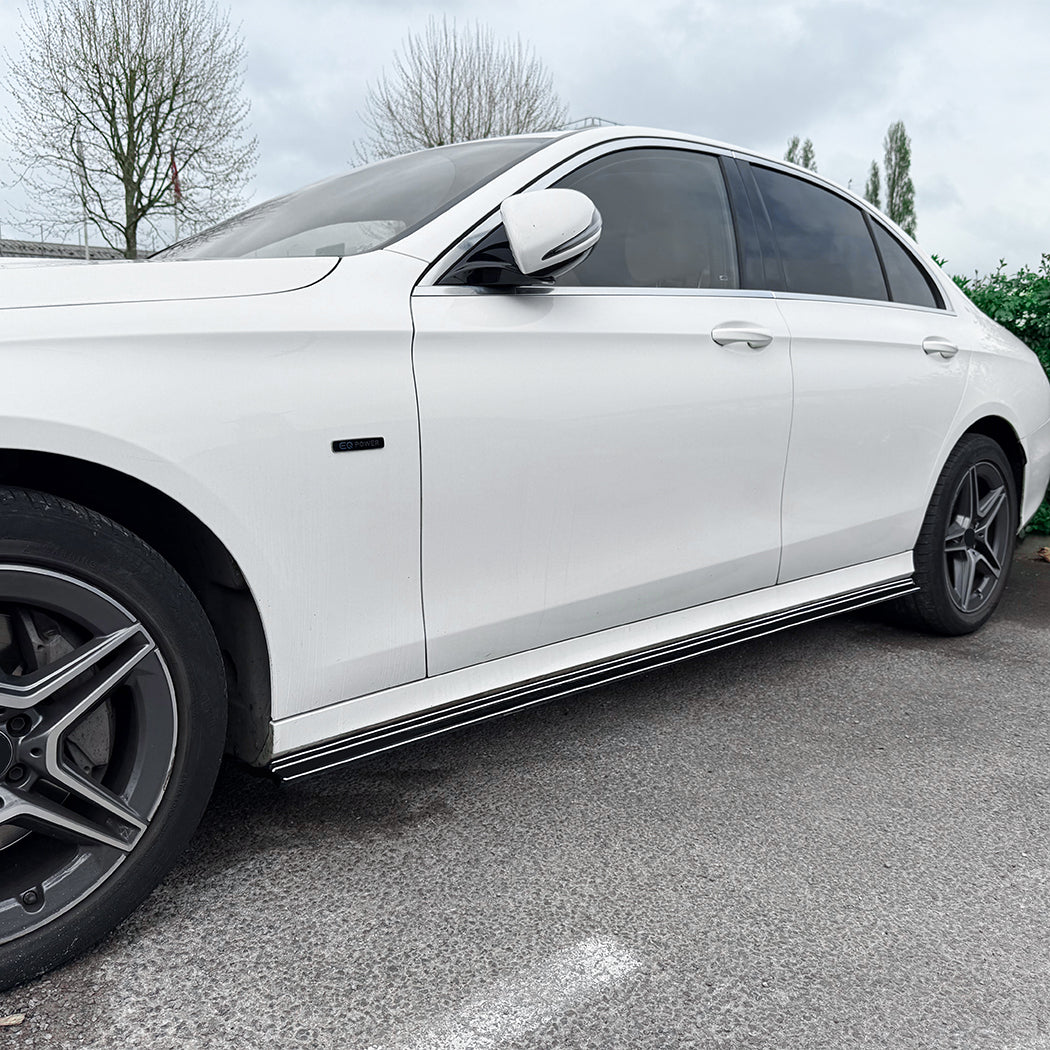 AMG Style Gloss Black Side Skirts for Mercedes Benz W213 E Class 16-23 - Carbon Factory