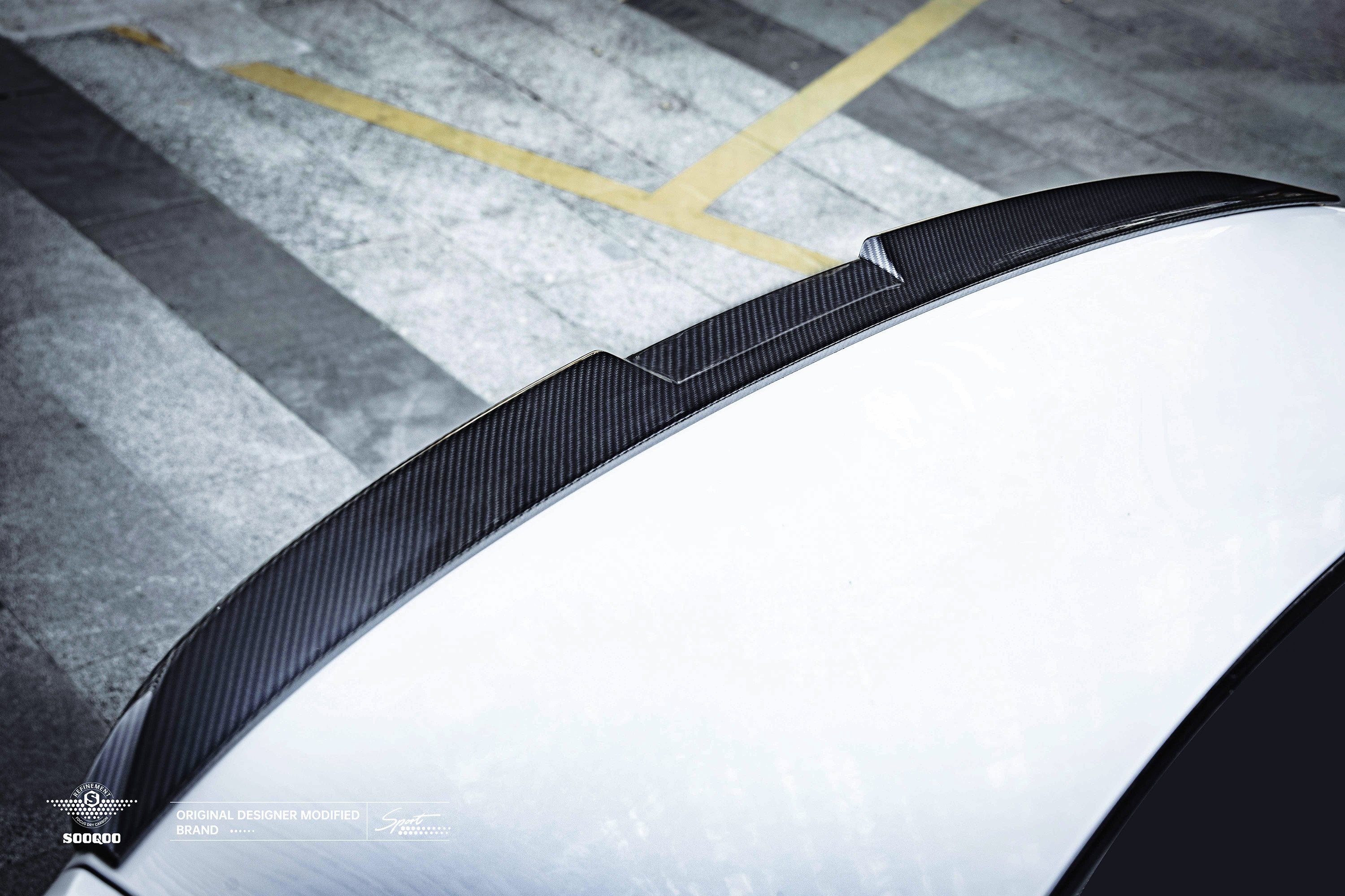 CF Style Pre-Preg Carbon Fibre Rear Spoiler for BMW G60 5 Series G90 M5 24-Present - Carbon Factory