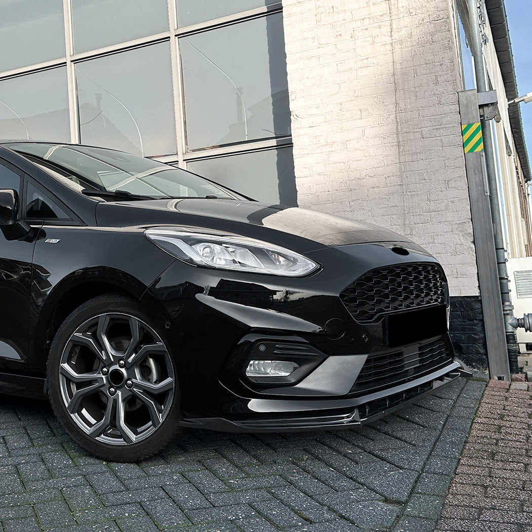 Gloss Black Front Splitter for Ford Fiesta ST B479 MK8 18-20