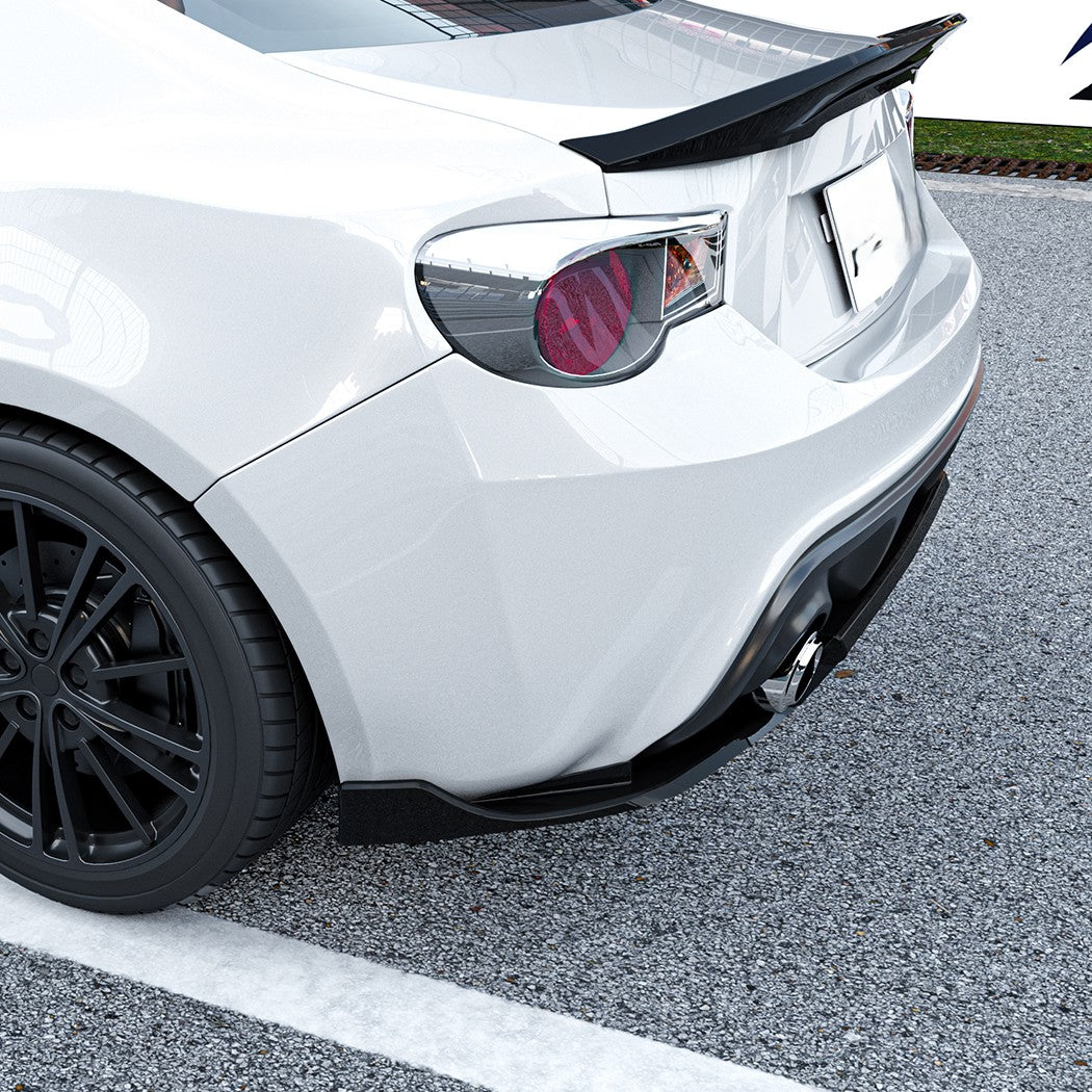 V style Gloss Black Rear Diffuser for Toyota GT86 12-20