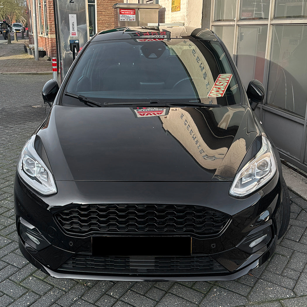 Gloss Black Headlight Trims for Ford Fiesta B479 MK8 18-20