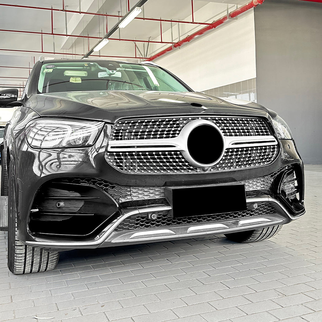 Gloss Black Front Side Grilles for Mercedes Benz W167 C167 GLE 19-23