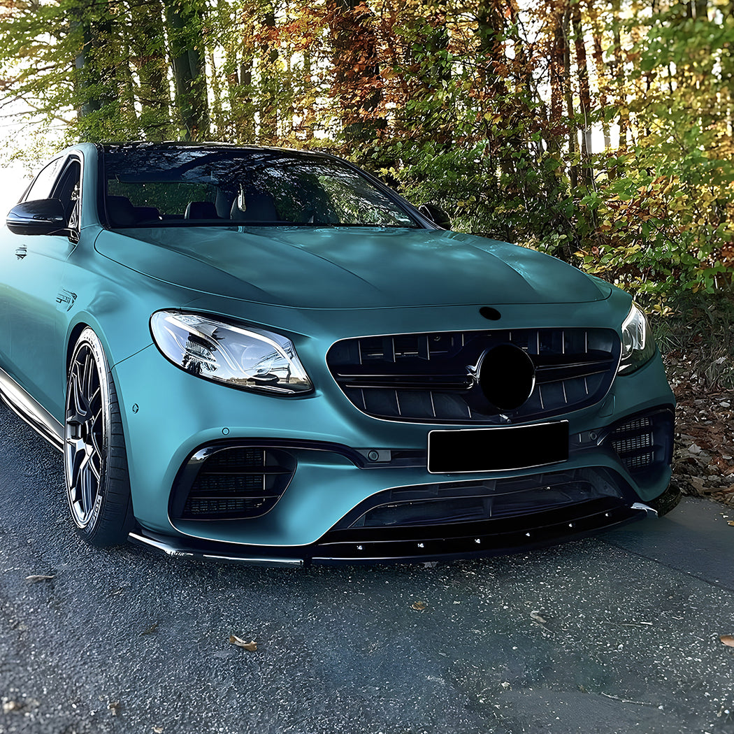 AMG Style Gloss Black Front Splitter for Mercedes Benz W213 C238 E63 16-20 - Carbon Factory