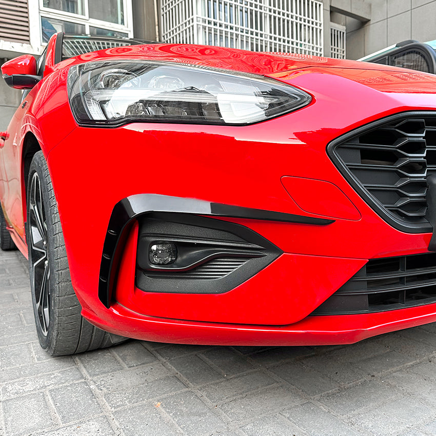 Gloss Black Front Canards for Ford Focus ST C519 MK4 19-22