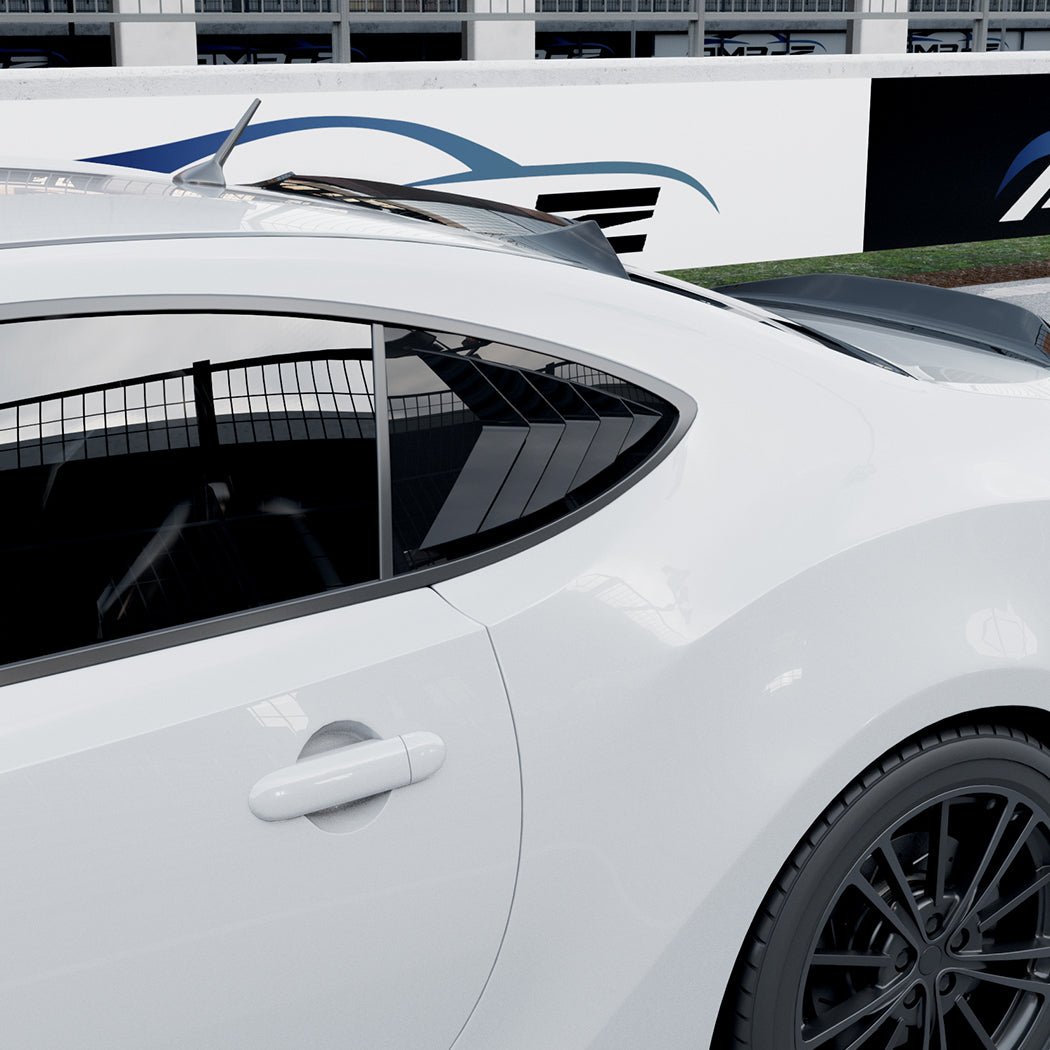Gloss Black Window Louvers for Toyota GT86 12-20