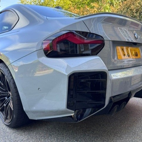 Gloss Black Rear Bumper Trims for BMW G87 M2 23-Present