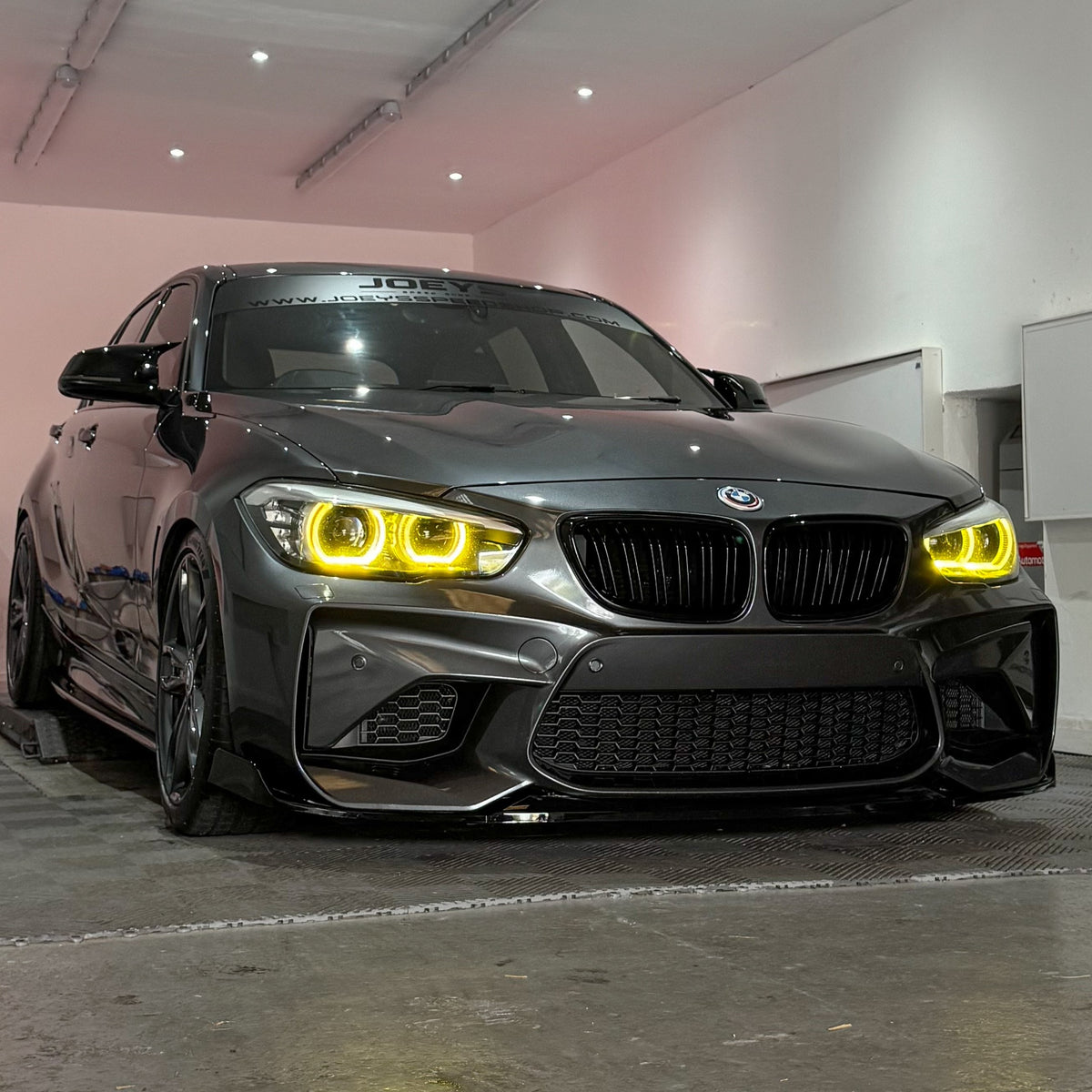 CS Style Gloss Black Front Splitter for BMW F87 M2 OG 14-20