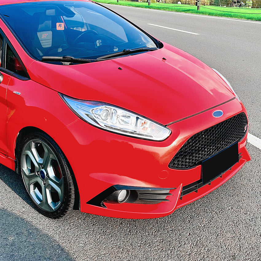 Gloss Black Front Canards for Ford Fiesta ST B299 MK7.5 13-17