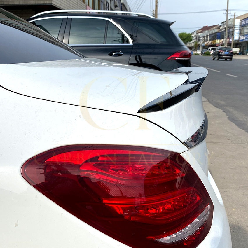Brabus Style Gloss Black Boot Spoiler for Mercedes Benz W205 C Class Saloon 15-21 - Carbon Factory