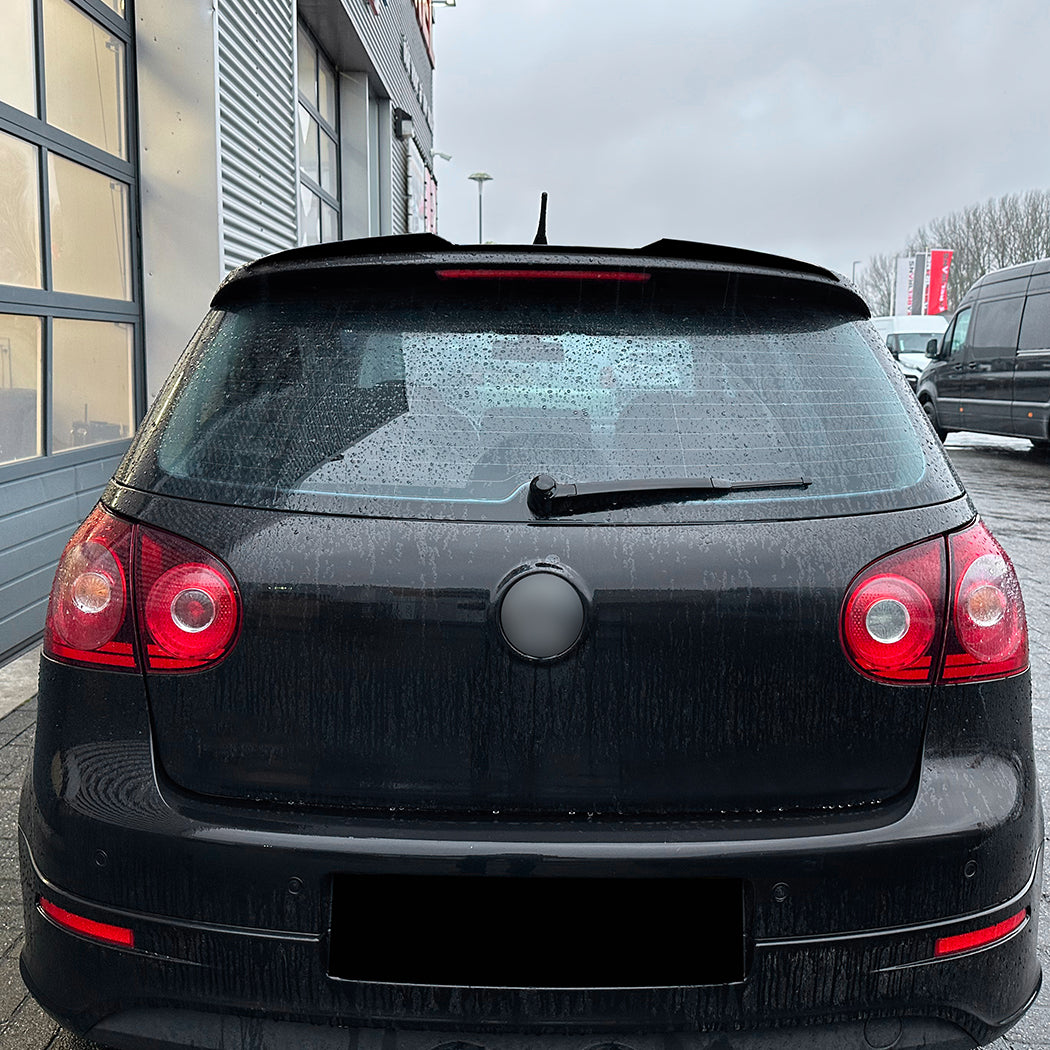 V Style Gloss Black Roof Spoilers for VW Golf MK5 GTI & R32 03-08