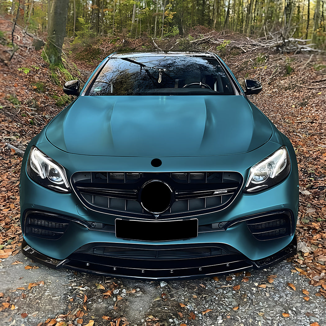 AMG Style Gloss Black Front Splitter for Mercedes Benz W213 C238 E63 16-20 - Carbon Factory
