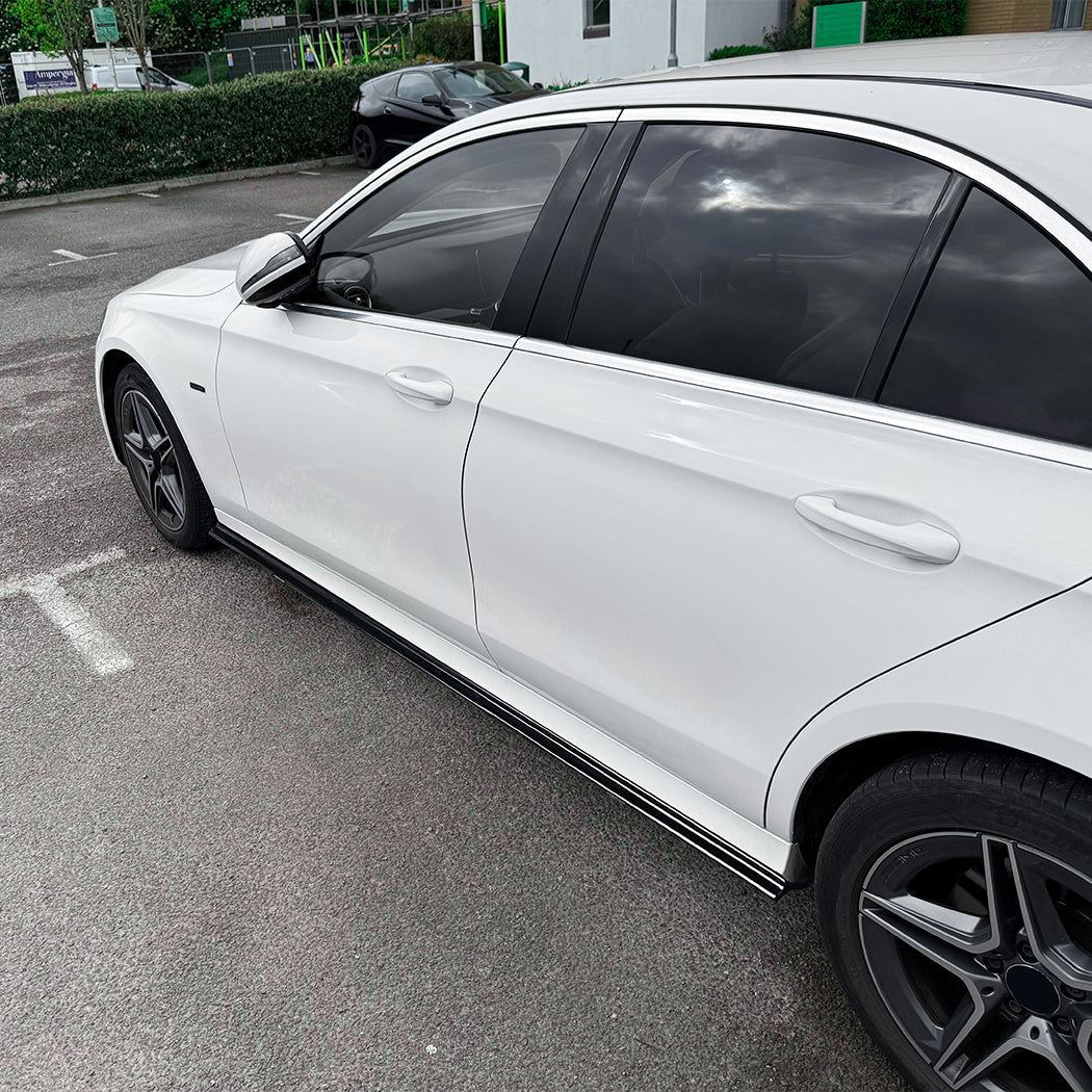 AMG Style Gloss Black Side Skirts for Mercedes Benz W213 E Class 16-23 - Carbon Factory