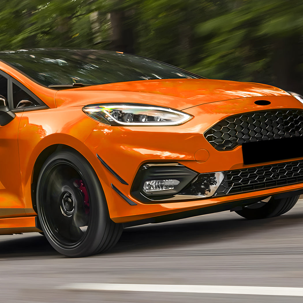 Gloss Black Front Canards for Ford Fiesta ST B479 MK8 18-20