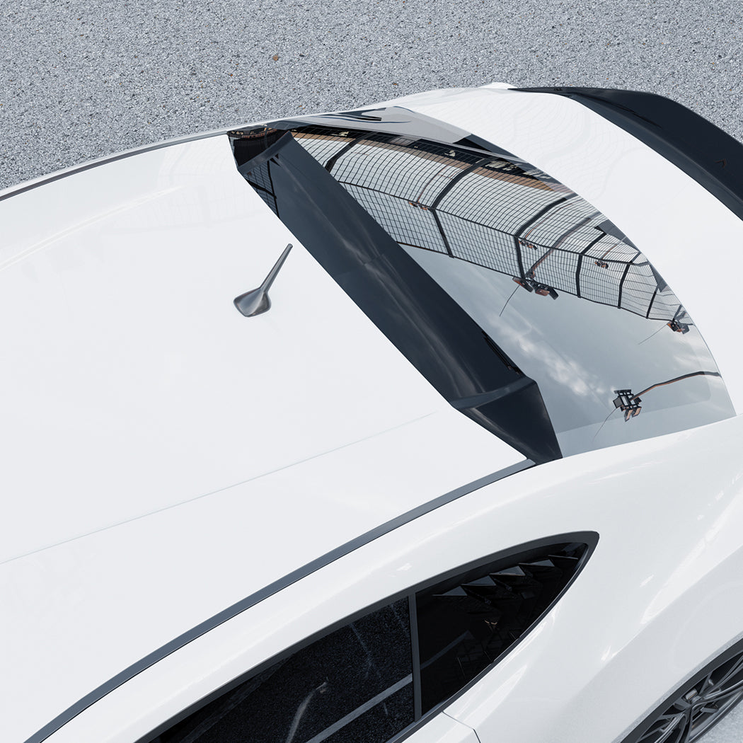 V style Gloss Black Roof Spoiler for Toyota GT86 12-20
