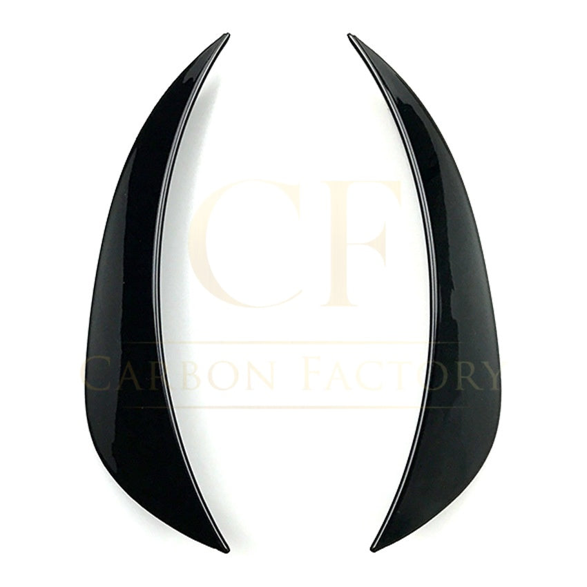 Gloss Black Front Canards (2 pcs) for Mercedes Benz W205 C Class 15-18 - Carbon Factory