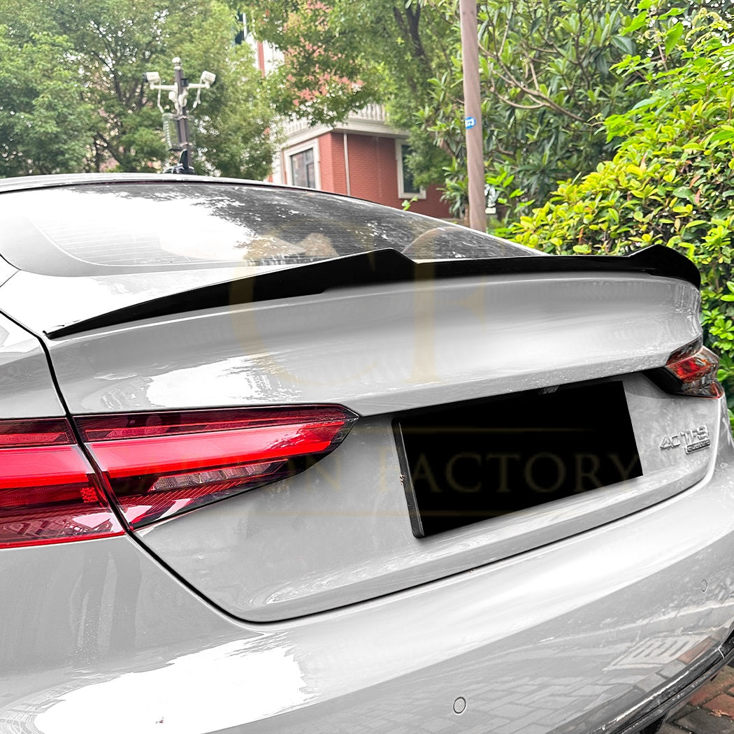 V Style Gloss Black Boot Spoiler for Audi B9 A5 S5 RS5 17-24 - Carbon Factory
