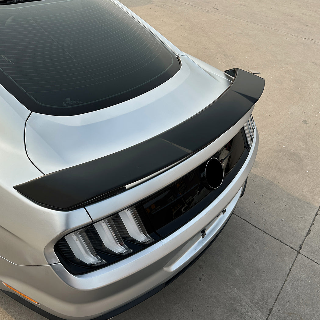 GT Style Gloss Black Boot Spoiler for Ford Mustang S550 MK6 15-23