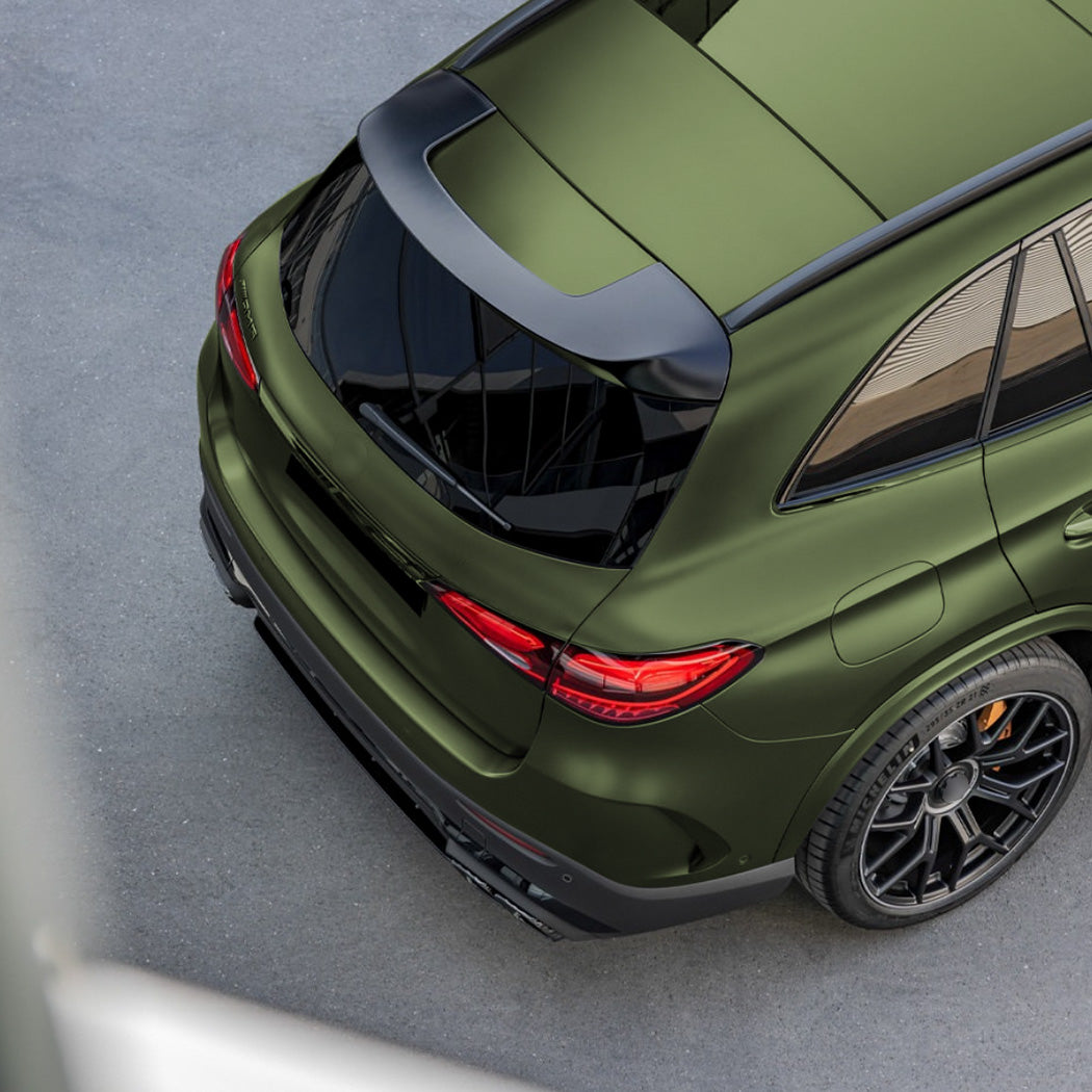B Style Gloss Black Roof Spoiler for Mercedes Benz X254 GLC SUV 23-26