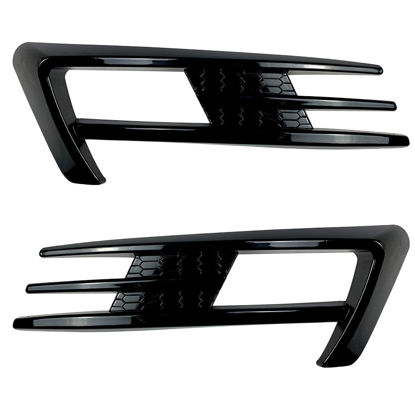 V Style Gloss Black Front Canards for VW Golf MK7 14-16