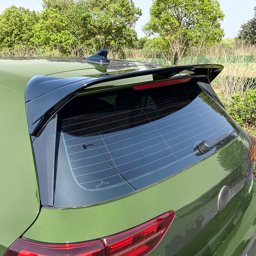 CS Style Gloss Black Spoiler for VW Golf MK8 MK8.5 GTI & R & GTD 20-26