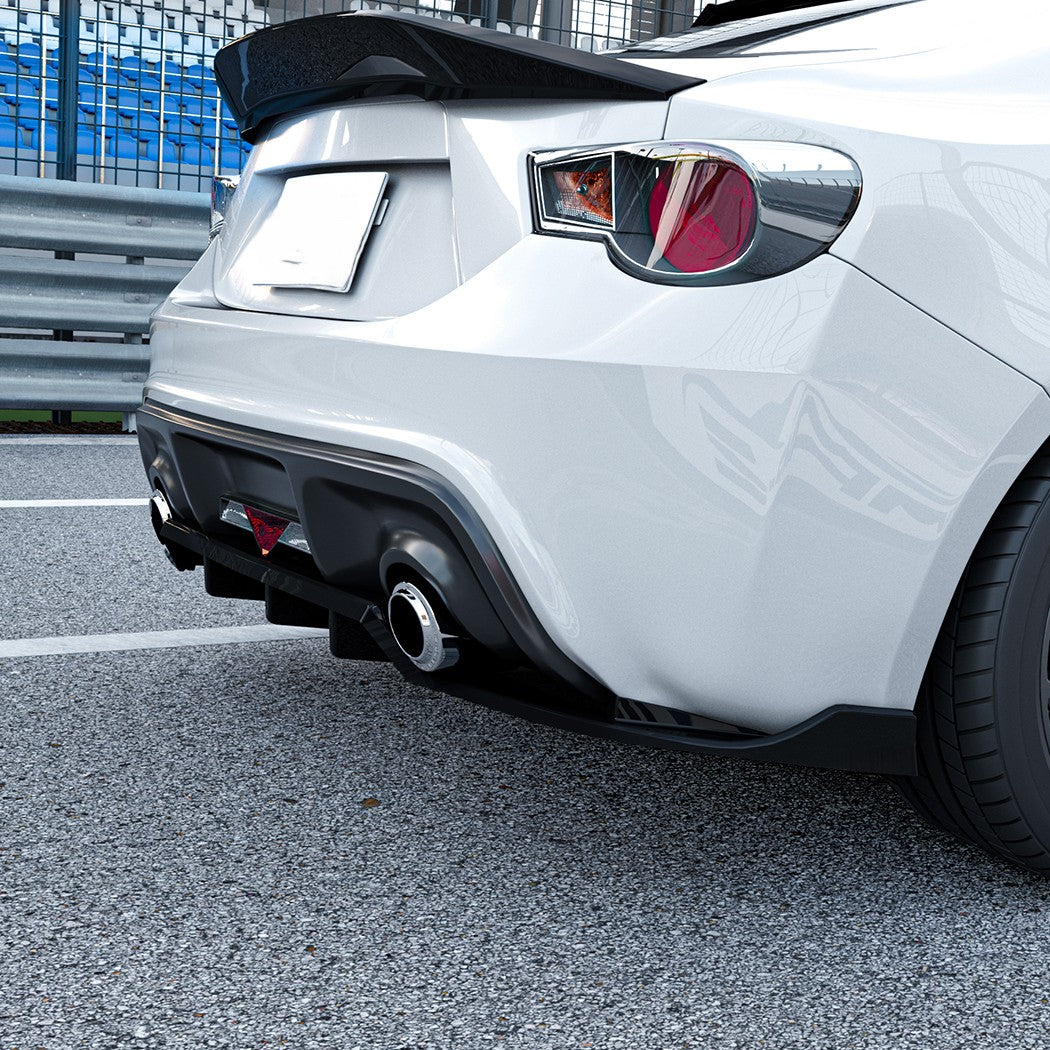 V style Gloss Black Rear Diffuser for Toyota GT86 12-20