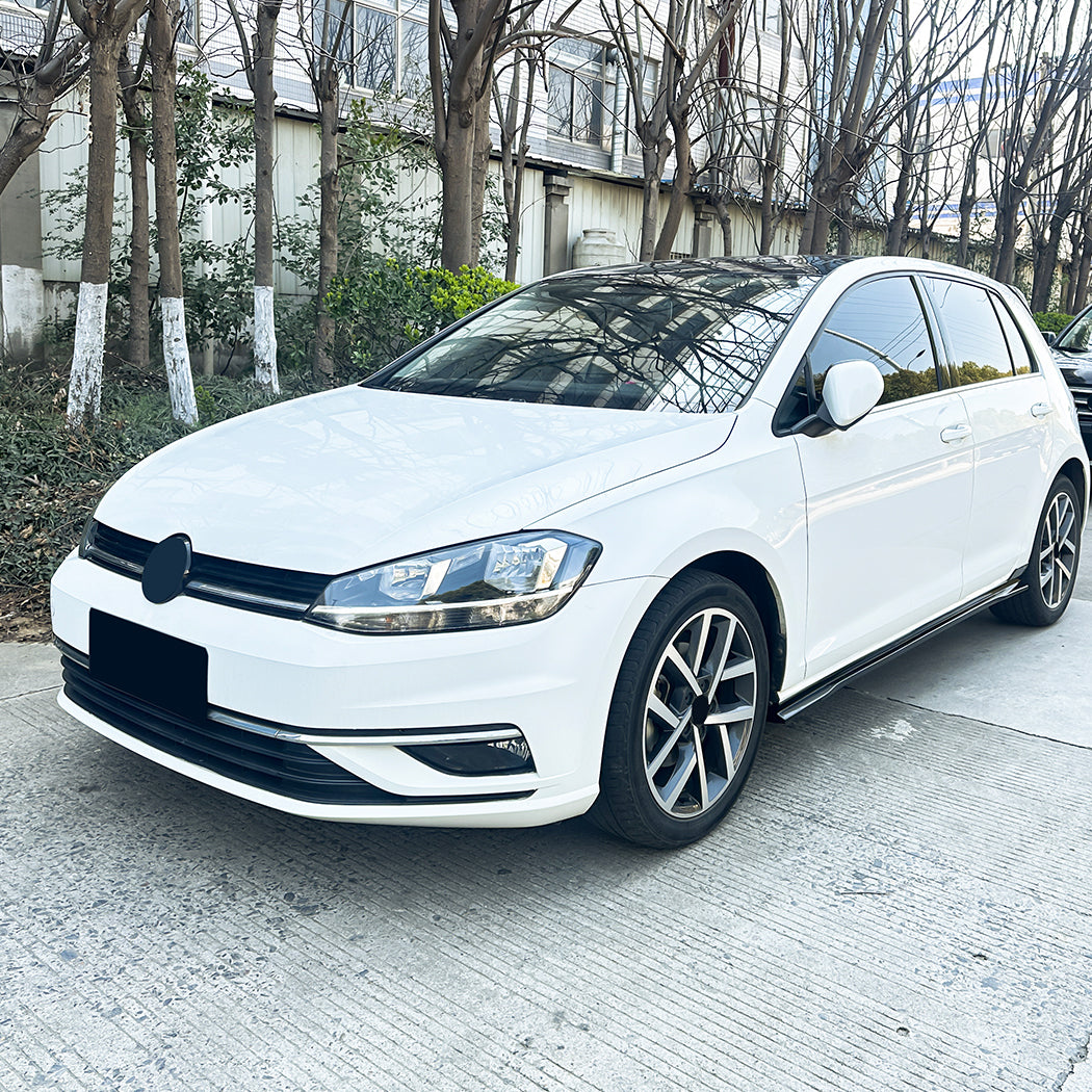 TCR Style Gloss Black Side Skirts for VW Golf MK7 MK7.5 inc GTI 13-20