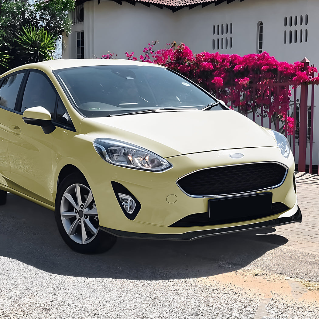 Gloss Black Front Splitter for Ford Fiesta B479 MK8 18-21
